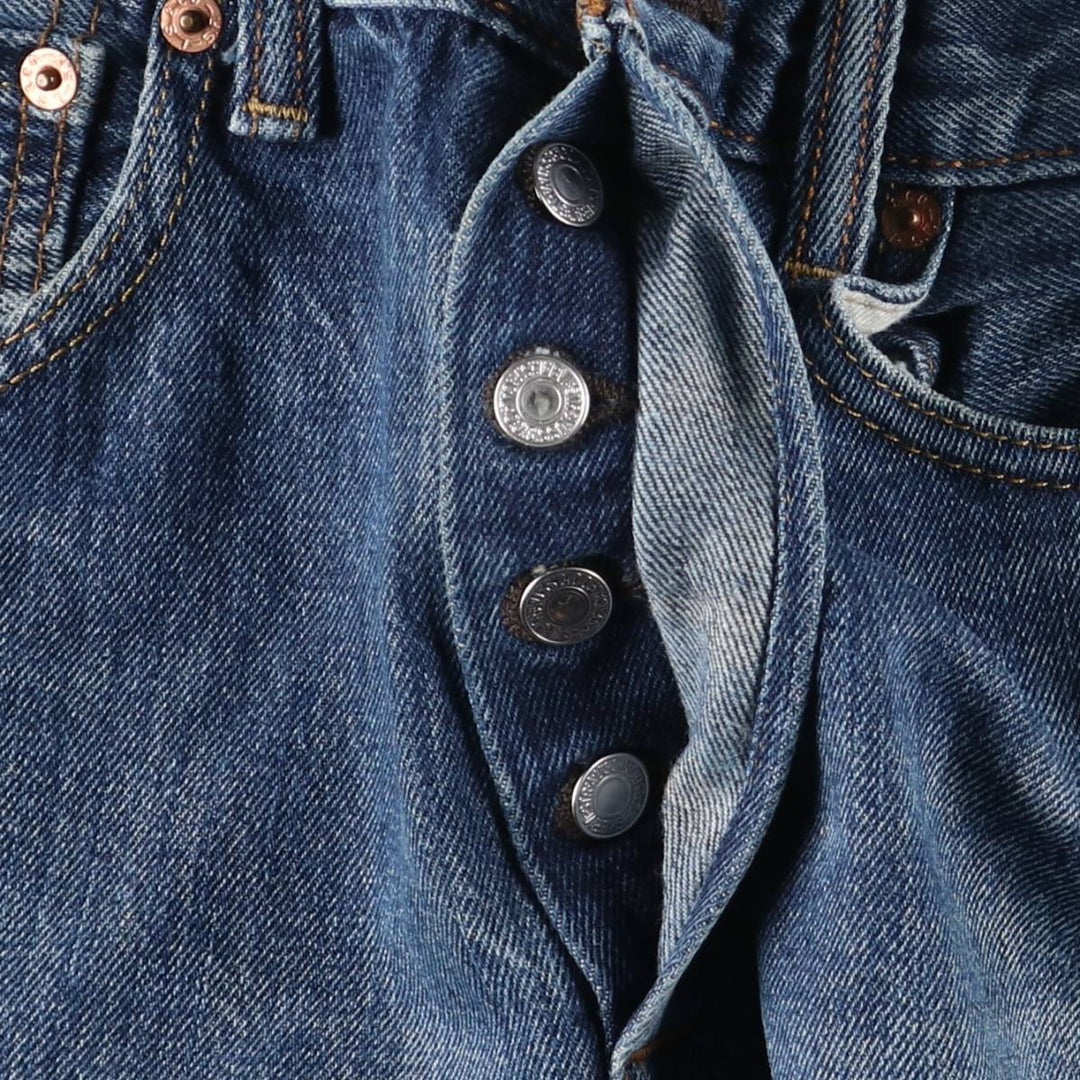 Levi's 501 straight denim pants for men, size W33 cotton blue type Vintage Second Hand