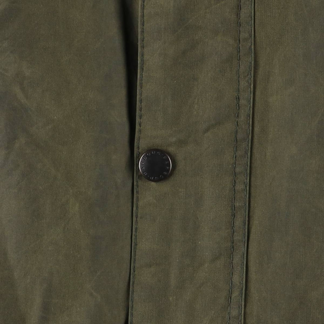 1990'S Barbour Bedale (formerly 3 Warrant) waxed cotton oiled jacket, made in England, C40, men's size M cotton Khaki type Vintage Second Hand