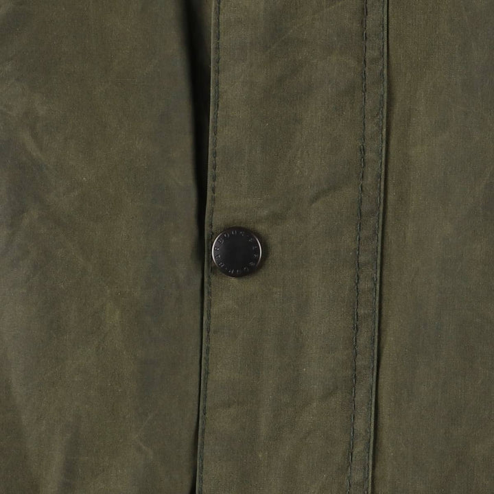 1990'S Barbour Bedale (formerly 3 Warrant) waxed cotton oiled jacket, made in England, C40, men's size M cotton Khaki type Vintage Second Hand