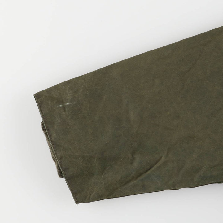 1990'S Barbour Bedale (formerly 3 Warrant) waxed cotton oiled jacket, made in England, C40, men's size M cotton Khaki type Vintage Second Hand