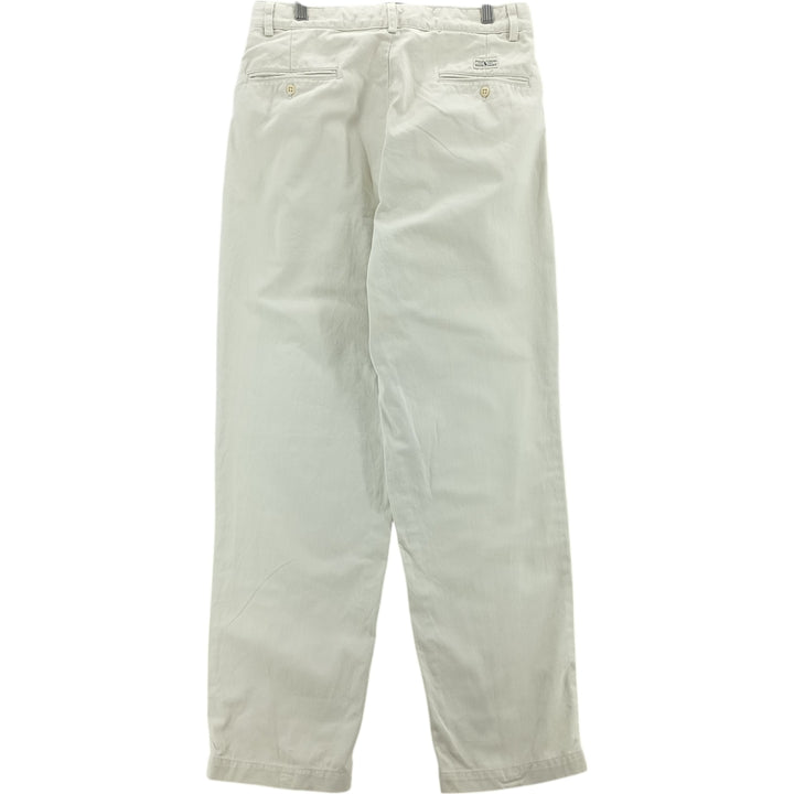 Vintage 90'S Ralph Lauren Polo Ralph Lauren two-pleat chino pants, made in the USA, men's size W32. cotton Beige type Vintage Second Hand