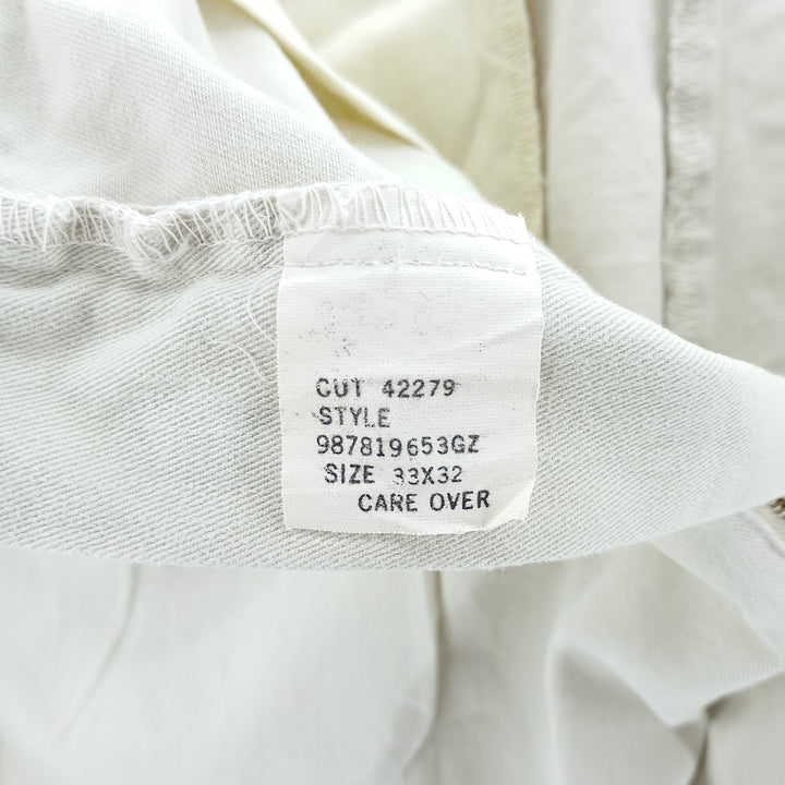 Vintage 90'S Ralph Lauren Polo Ralph Lauren two-pleat chino pants, made in the USA, men's size W32. cotton Beige type Vintage Second Hand