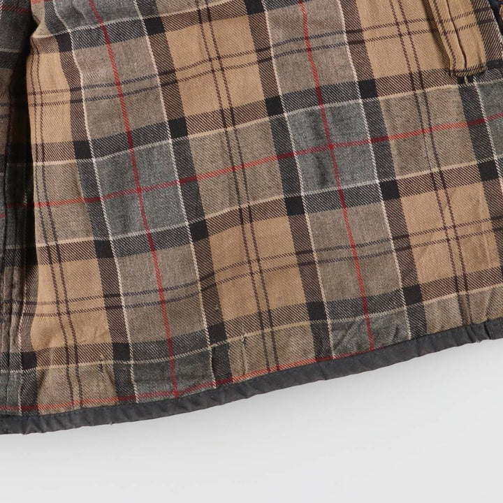 2000s~ Barbour Beaufort 3 Warrant Oiled Hunting Jacket, Made in England, C42, Men's Size L Waxed cotton navy blue type Vintage Second Hand