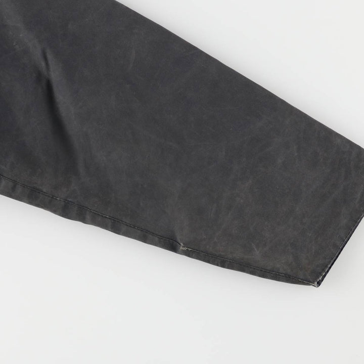 2000s~ Barbour Beaufort 3 Warrant Oiled Hunting Jacket, Made in England, C42, Men's Size L Waxed cotton navy blue type Vintage Second Hand