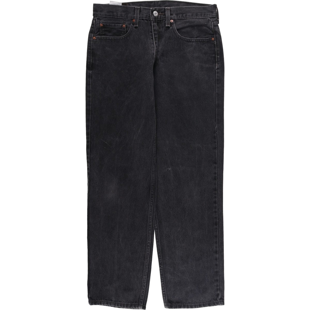 Levi's 550 Black Denim Tapered Denim Pants Men's W32 equivalent cotton black type Vintage Second Hand