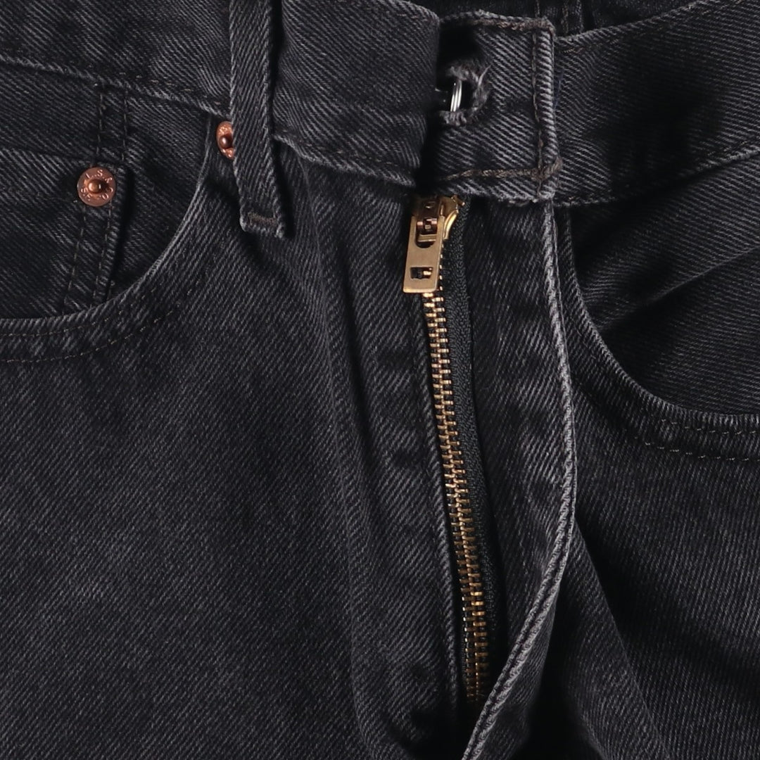 Levi's 550 Black Denim Tapered Denim Pants Men's W32 equivalent cotton black type Vintage Second Hand