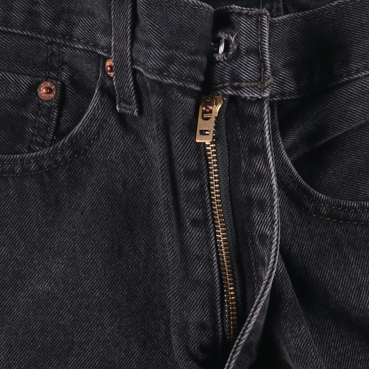 Levi's 550 Black Denim Tapered Denim Pants Men's W32 equivalent cotton black type Vintage Second Hand