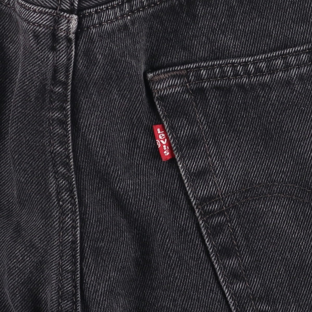 Levi's 550 Black Denim Tapered Denim Pants Men's W32 equivalent cotton black type Vintage Second Hand