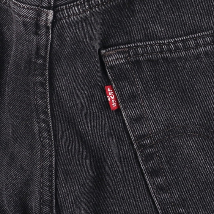 Levi's 550 Black Denim Tapered Denim Pants Men's W32 equivalent cotton black type Vintage Second Hand