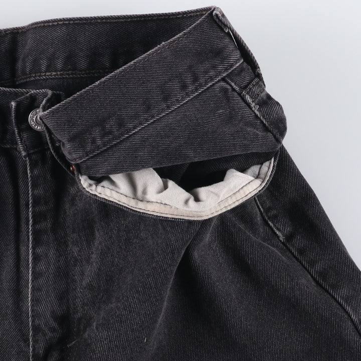 Levi's 550 Black Denim Tapered Denim Pants Men's W32 equivalent cotton black type Vintage Second Hand