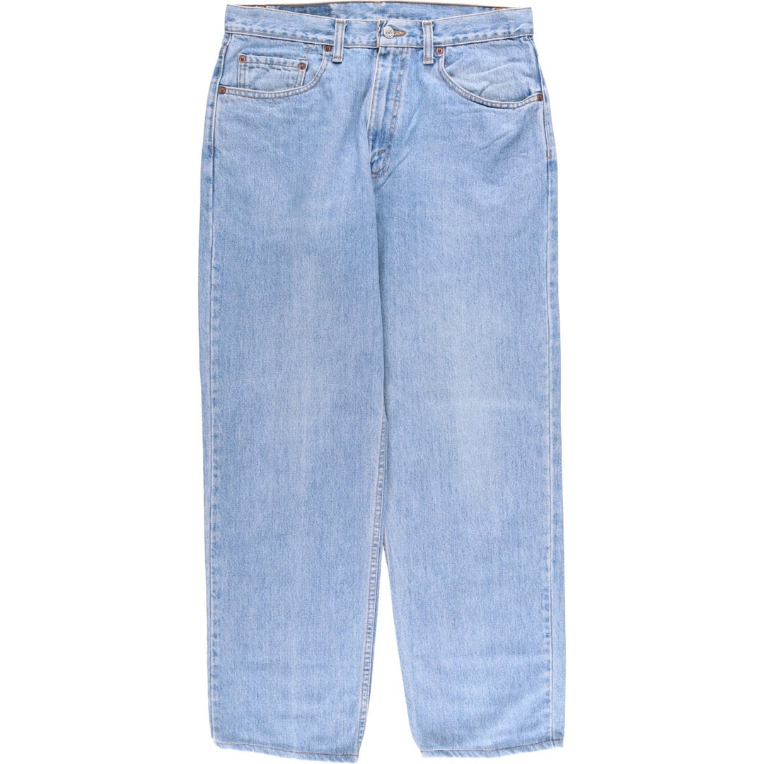 90'S Levi's 00550-4834 Relaxed Fit Tapered Denim Pants, Black, Men's, Size 33 (Vintage) cotton Blue type light blue Vintage Second Hand