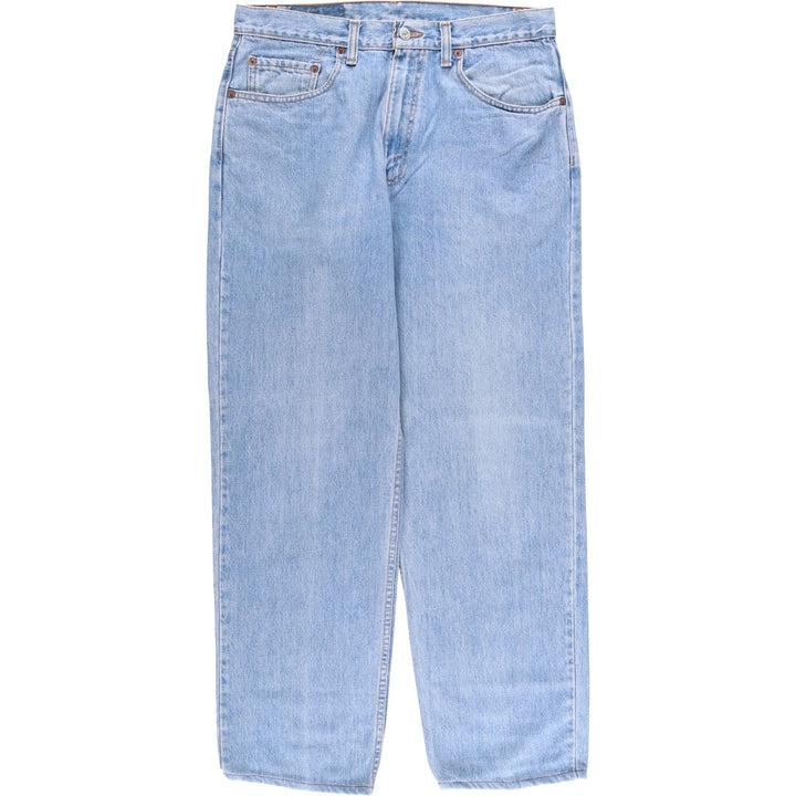 90'S Levi's 00550-4834 Relaxed Fit Tapered Denim Pants, Black, Men's, Size 33 (Vintage) cotton Blue type light blue Vintage Second Hand