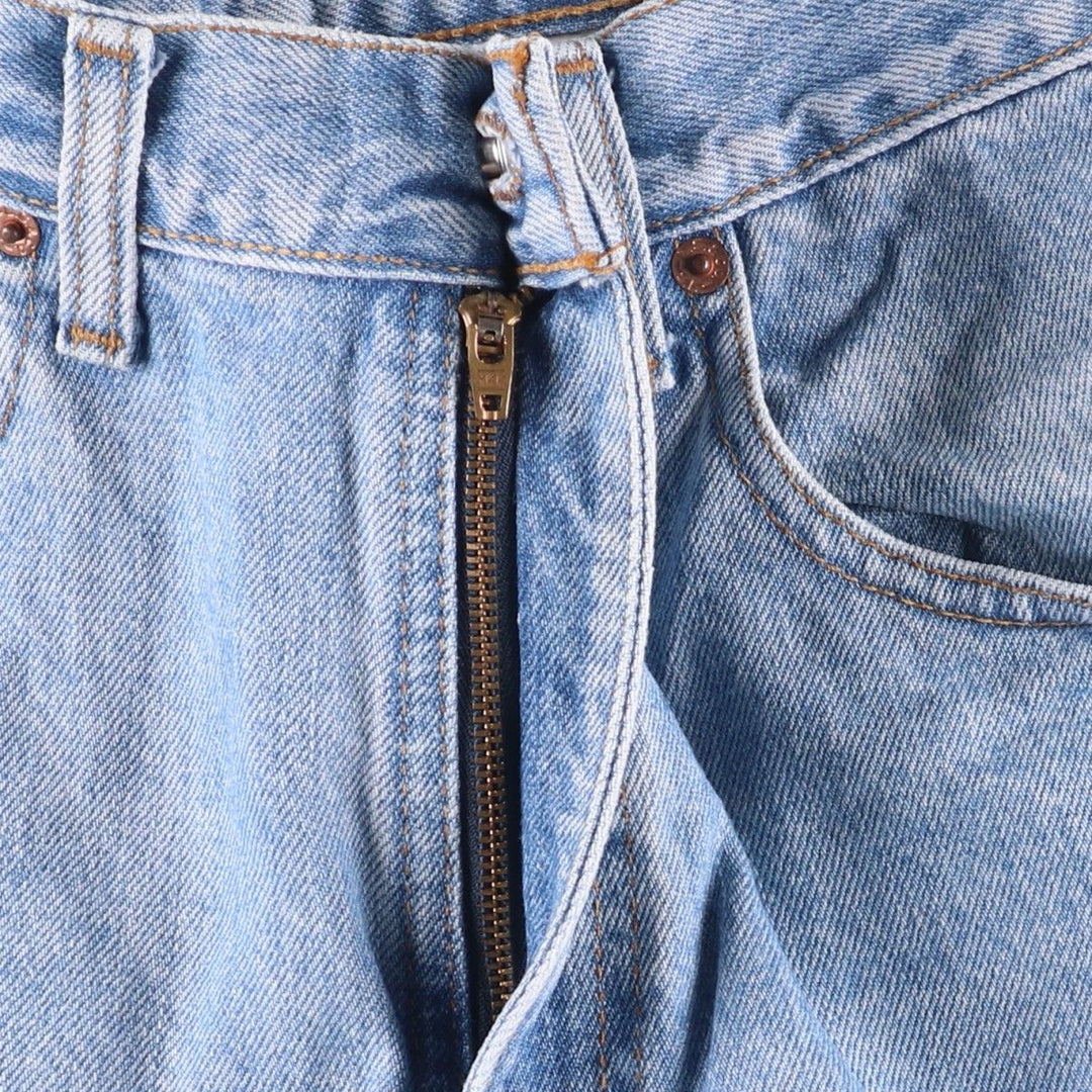 90'S Levi's 00550-4834 Relaxed Fit Tapered Denim Pants, Black, Men's, Size 33 (Vintage) cotton Blue type light blue Vintage Second Hand
