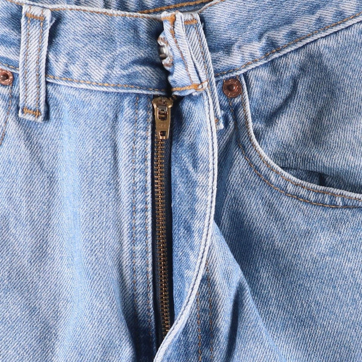 90'S Levi's 00550-4834 Relaxed Fit Tapered Denim Pants, Black, Men's, Size 33 (Vintage) cotton Blue type light blue Vintage Second Hand