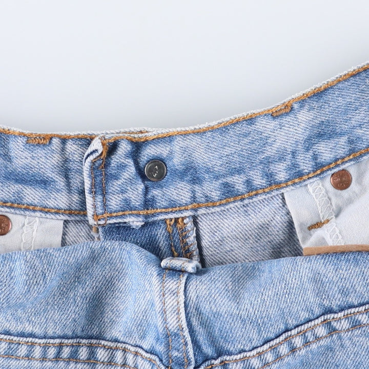 90'S Levi's 00550-4834 Relaxed Fit Tapered Denim Pants, Black, Men's, Size 33 (Vintage) cotton Blue type light blue Vintage Second Hand