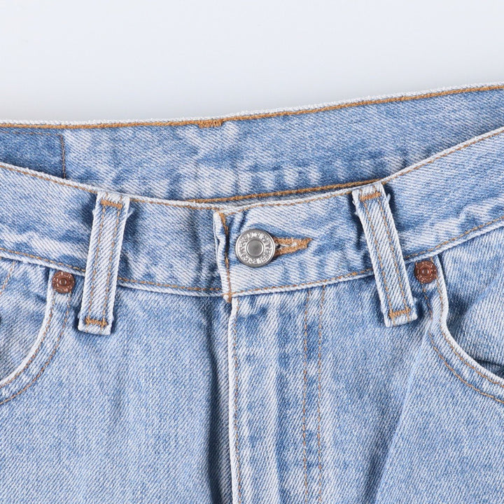 90'S Levi's 00550-4834 Relaxed Fit Tapered Denim Pants, Black, Men's, Size 33 (Vintage) cotton Blue type light blue Vintage Second Hand