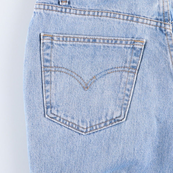 90'S Levi's 00550-4834 Relaxed Fit Tapered Denim Pants, Black, Men's, Size 33 (Vintage) cotton Blue type light blue Vintage Second Hand