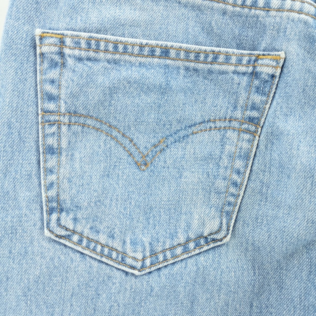 90'S Levi's 00550-4834 Relaxed Fit Tapered Denim Pants, Black, Men's, Size 33 (Vintage) cotton Blue type light blue Vintage Second Hand