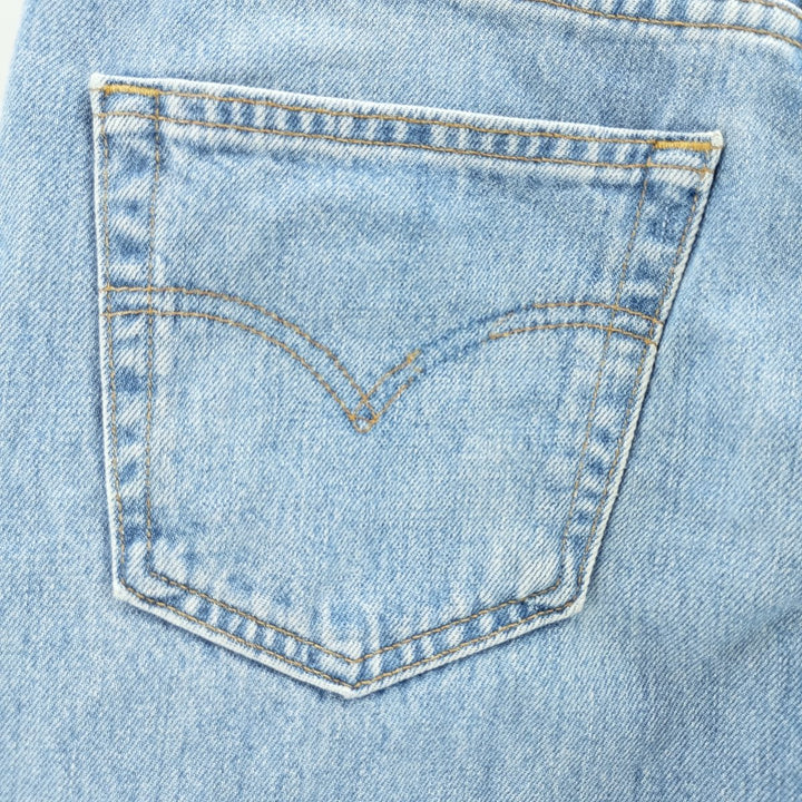 90'S Levi's 00550-4834 Relaxed Fit Tapered Denim Pants, Black, Men's, Size 33 (Vintage) cotton Blue type light blue Vintage Second Hand