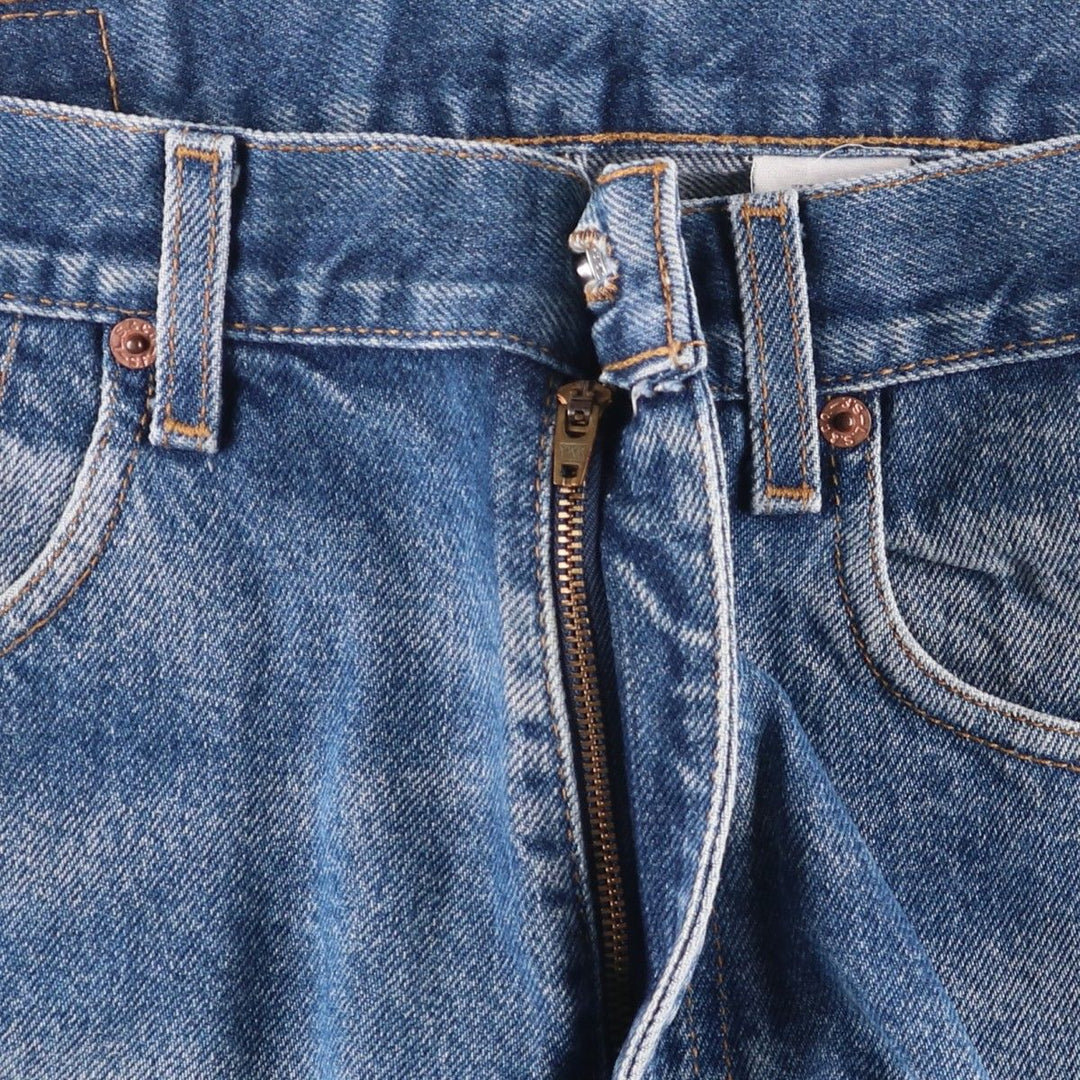 00'S Levi's 550 Relaxed Fit Black Denim Tapered Denim Pants Men's W34 cotton blue type Vintage Second Hand