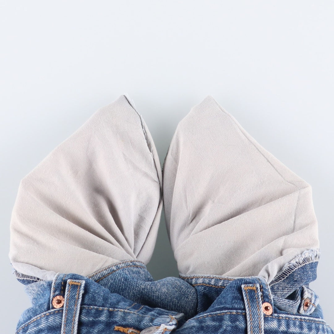 00'S Levi's 550 Relaxed Fit Black Denim Tapered Denim Pants Men's W34 cotton blue type Vintage Second Hand