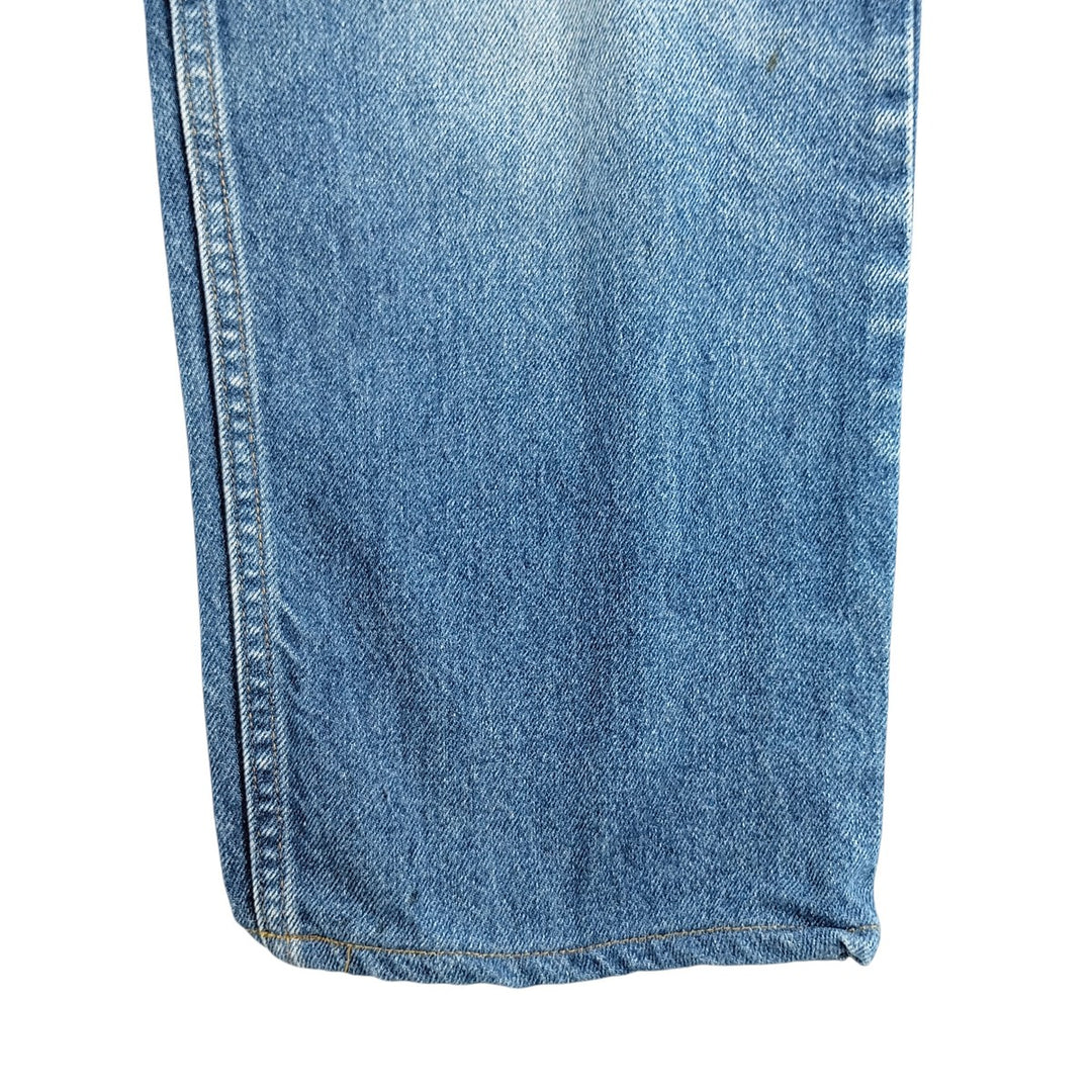 00'S Levi's 550 Relaxed Fit Black Denim Tapered Denim Pants Men's W34 cotton blue type Vintage Second Hand