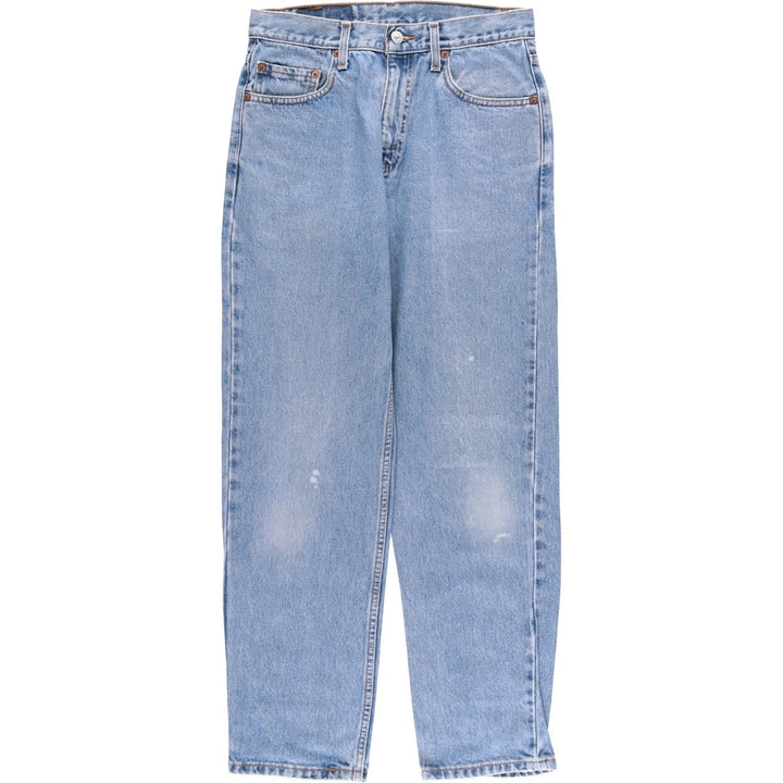 90'S Levi's 00550-4892 Relaxed Fit Tapered Denim Pants, Black Denim, Men's, Size W29 cotton Blue type light blue Vintage Second Hand
