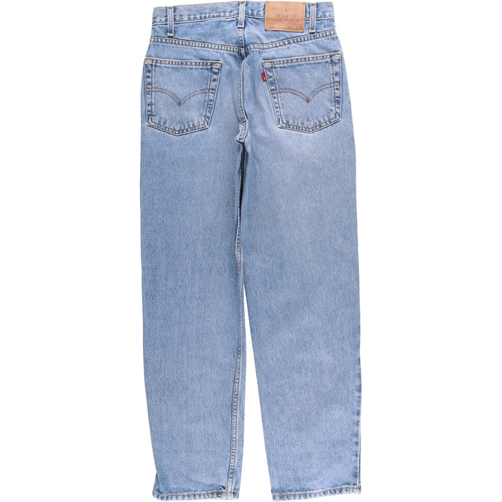 90'S Levi's 00550-4892 Relaxed Fit Tapered Denim Pants, Black Denim, Men's, Size W29 cotton Blue type light blue Vintage Second Hand