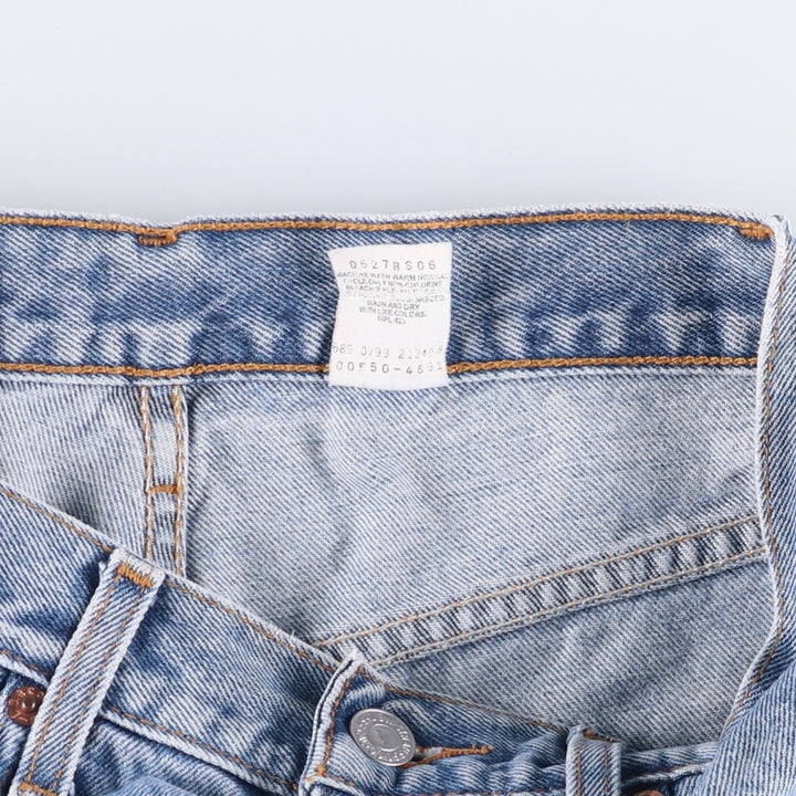 90'S Levi's 00550-4892 Relaxed Fit Tapered Denim Pants, Black Denim, Men's, Size W29 cotton Blue type light blue Vintage Second Hand