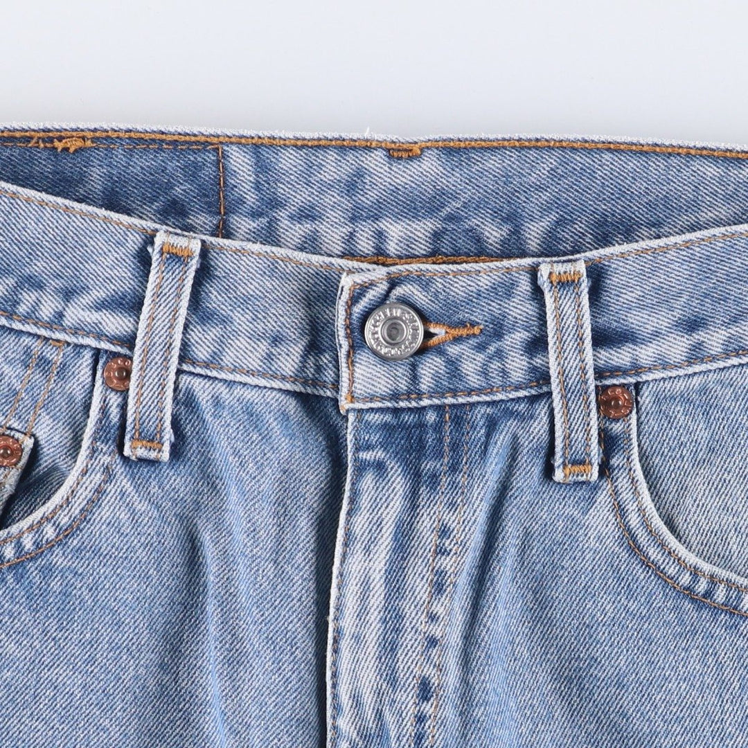 90'S Levi's 00550-4892 Relaxed Fit Tapered Denim Pants, Black Denim, Men's, Size W29 cotton Blue type light blue Vintage Second Hand