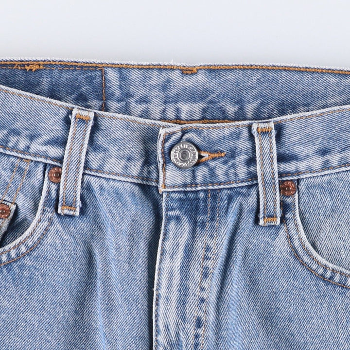 90'S Levi's 00550-4892 Relaxed Fit Tapered Denim Pants, Black Denim, Men's, Size W29 cotton Blue type light blue Vintage Second Hand