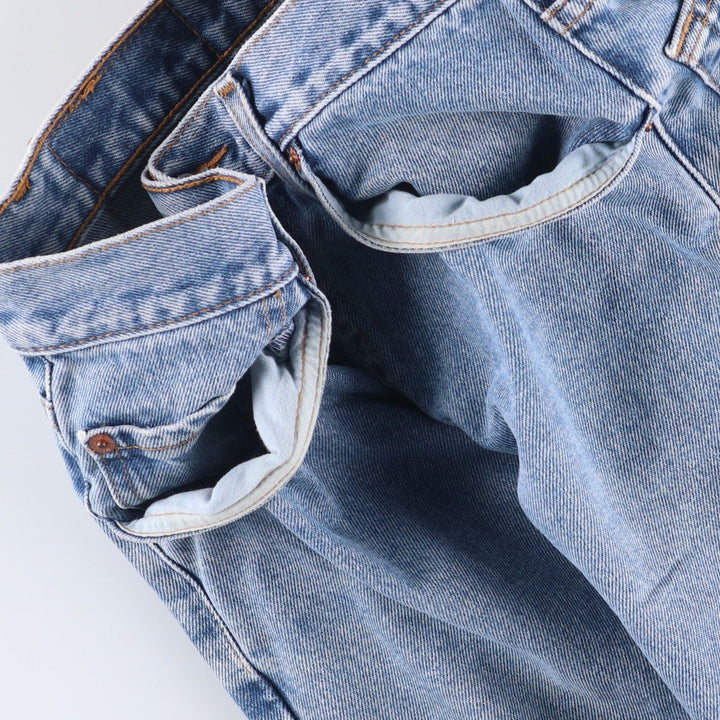 90'S Levi's 00550-4892 Relaxed Fit Tapered Denim Pants, Black Denim, Men's, Size W29 cotton Blue type light blue Vintage Second Hand