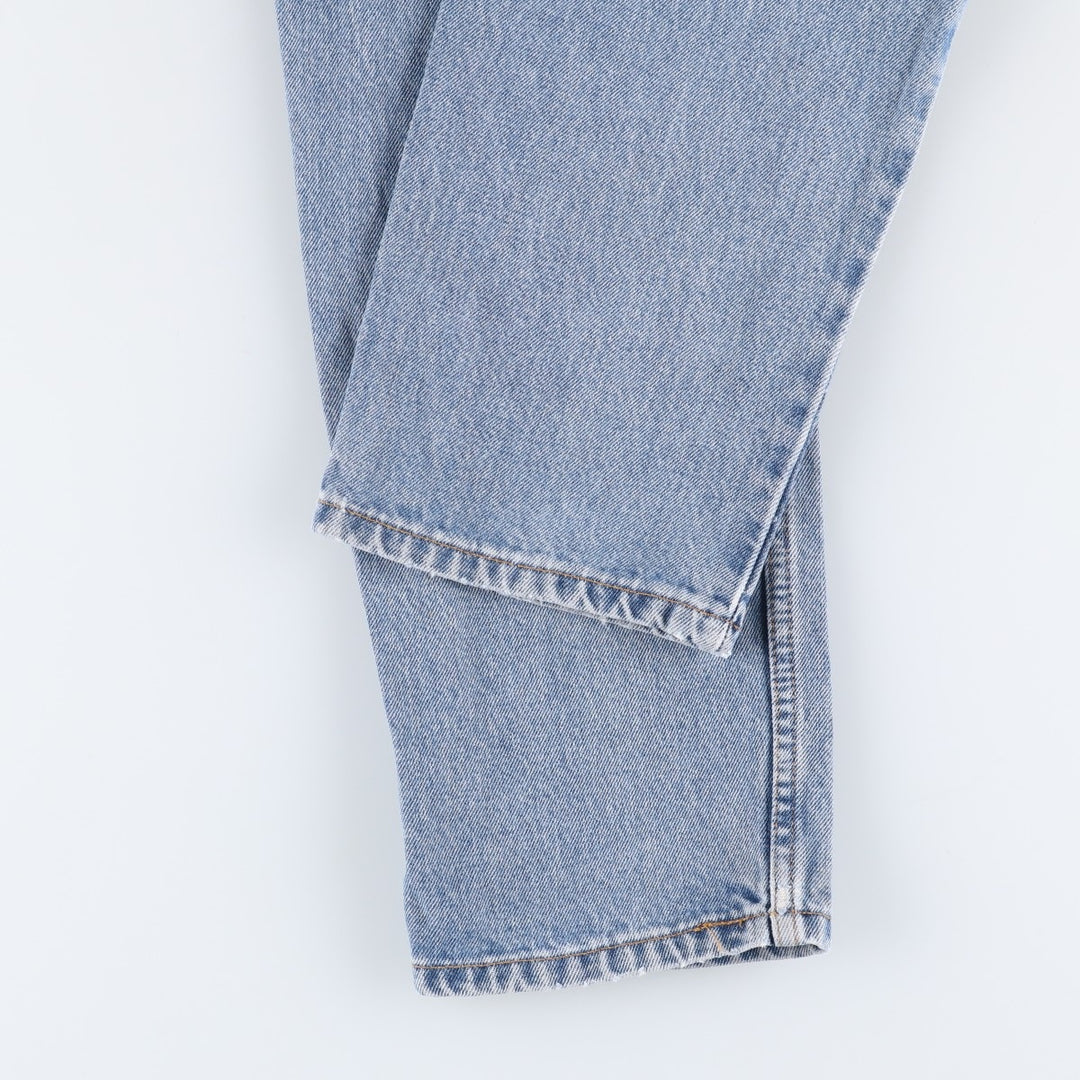90'S Levi's 00550-4892 Relaxed Fit Tapered Denim Pants, Black Denim, Men's, Size W29 cotton Blue type light blue Vintage Second Hand