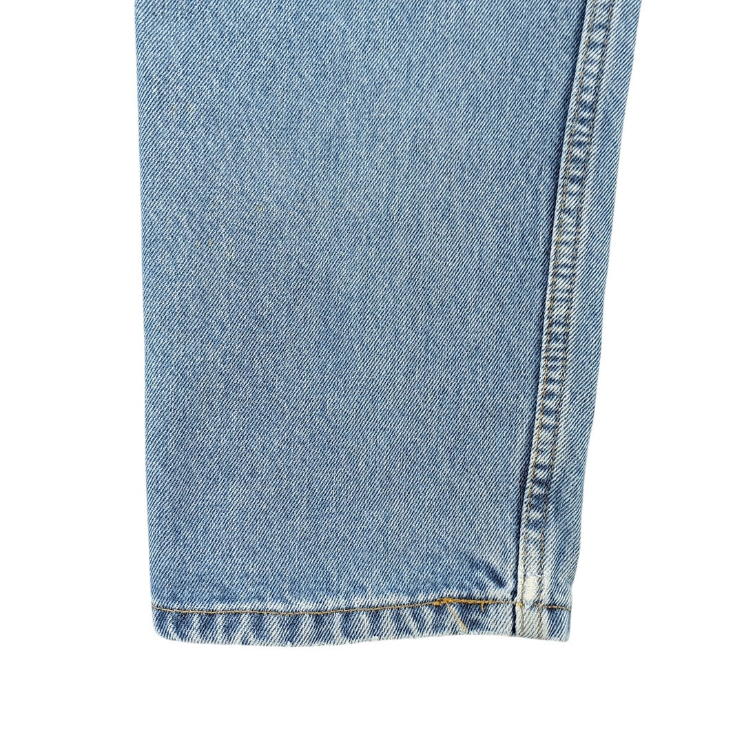 90'S Levi's 00550-4892 Relaxed Fit Tapered Denim Pants, Black Denim, Men's, Size W29 cotton Blue type light blue Vintage Second Hand