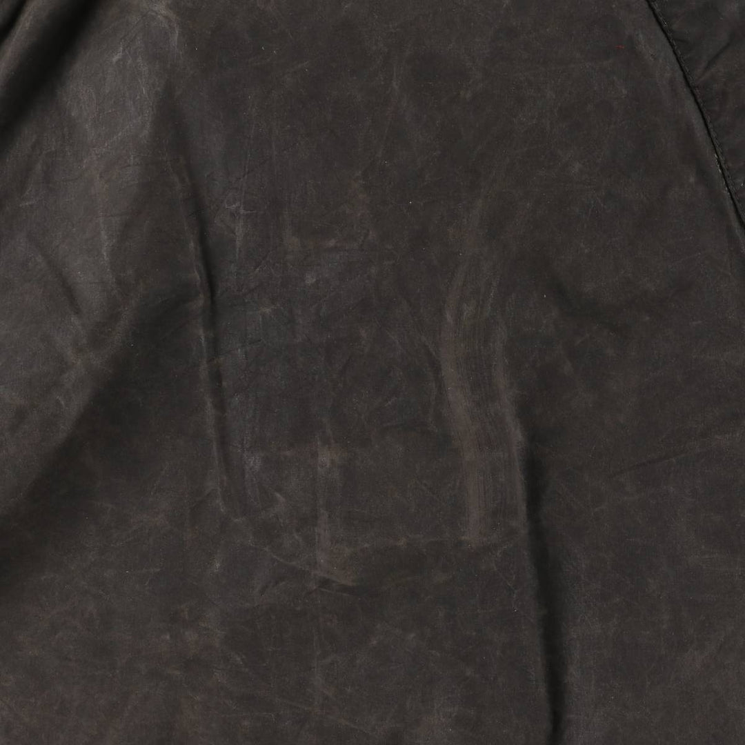 2000'S Barbour BEDALE 3 Warrant Waxed Cotton Oiled Jacket, Made in England, C38, Men's Size M cotton Charcoal Vintage Second Hand