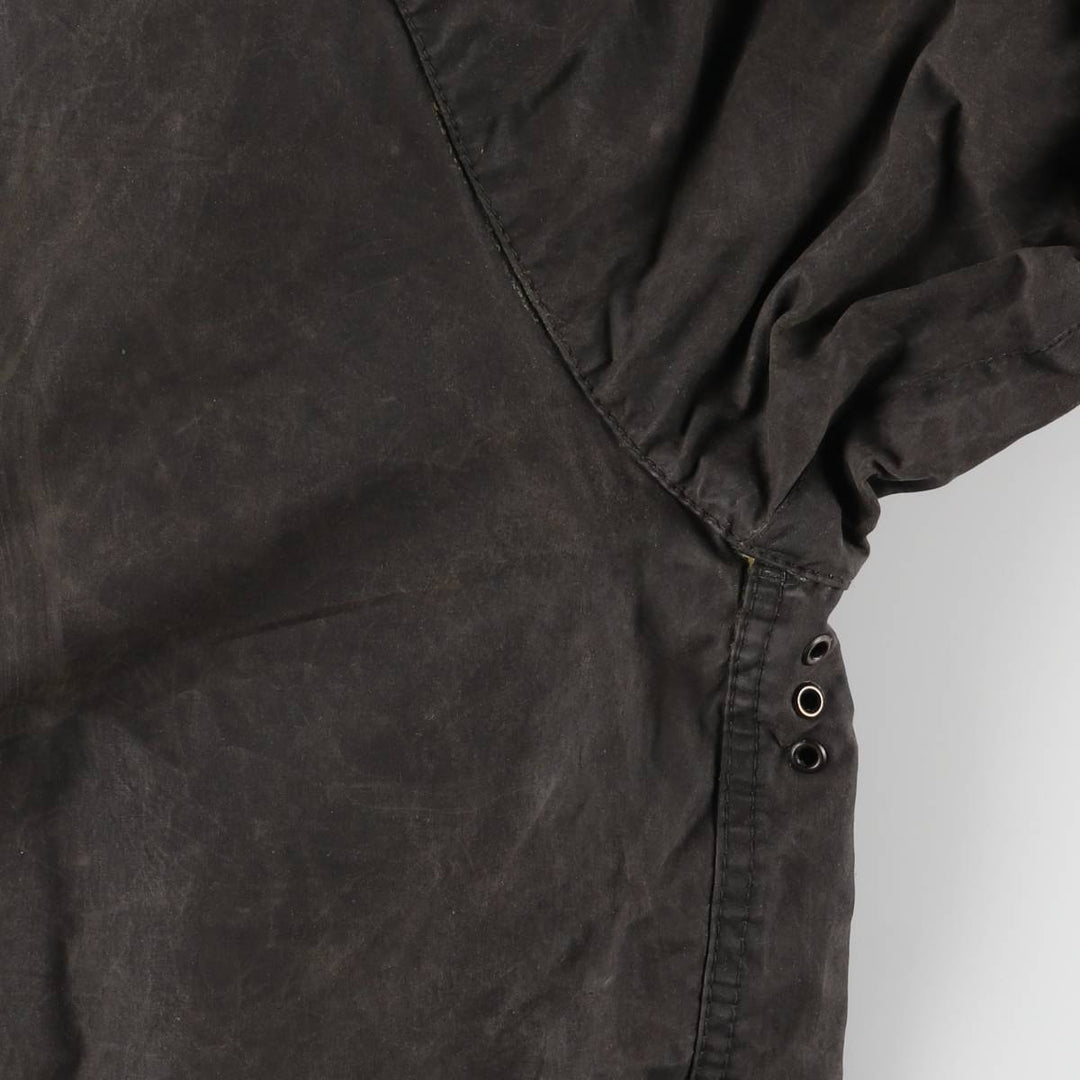 2000'S Barbour BEDALE 3 Warrant Waxed Cotton Oiled Jacket, Made in England, C38, Men's Size M cotton Charcoal Vintage Second Hand