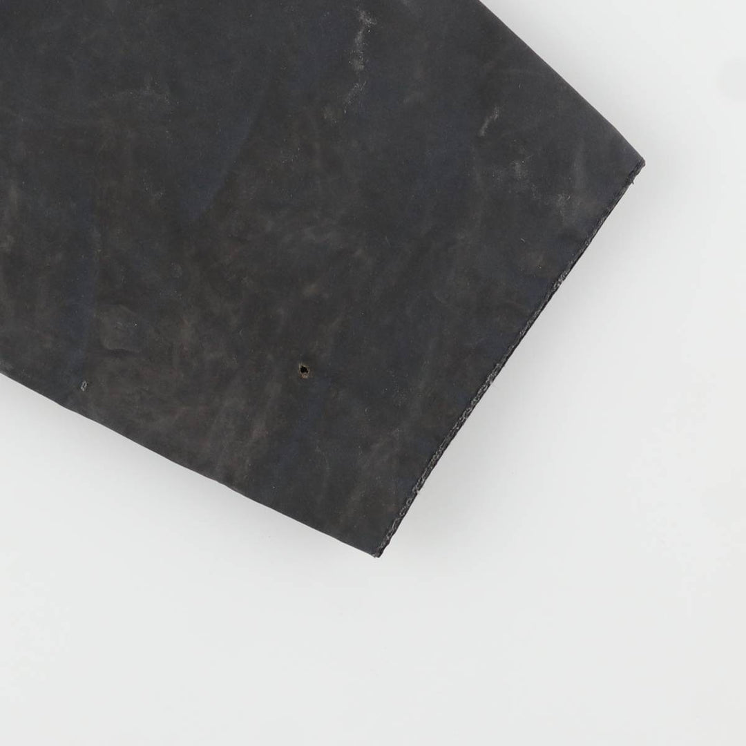 2000s~ Barbour BORDER 3 Warrant Waxed Cotton Oiled Jacket, Made in the UK, C40, Men's Size M Waxed cotton navy blue type Vintage Second Hand