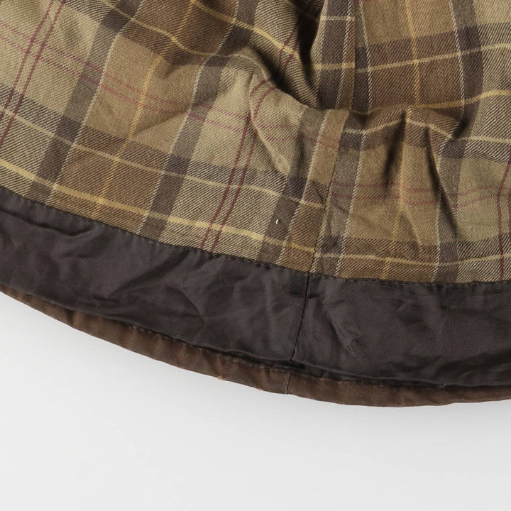 2000s~ Barbour COWEN COMMANDO JACKET, waxed cotton, 3-warrant oiled jacket, made in the UK, C44, men's size L Waxed cotton brown type Vintage Second Hand