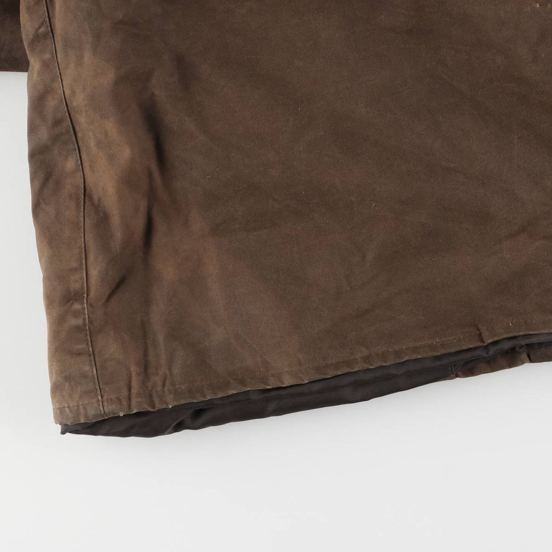 2000s~ Barbour COWEN COMMANDO JACKET, waxed cotton, 3-warrant oiled jacket, made in the UK, C44, men's size L Waxed cotton brown type Vintage Second Hand