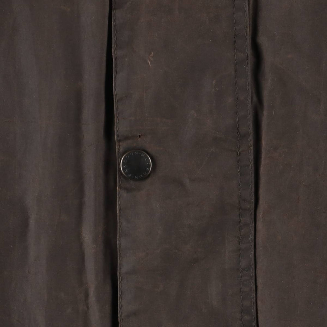 90'S Barbour BEAUFORT Beaufort Old 3 Warrant Oiled Hunting Jacket Made in England Men's XL cotton brown type Vintage Second Hand