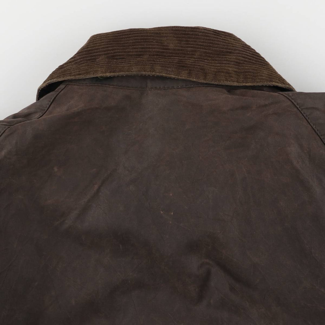 90'S Barbour BEAUFORT Beaufort Old 3 Warrant Oiled Hunting Jacket Made in England Men's XL cotton brown type Vintage Second Hand