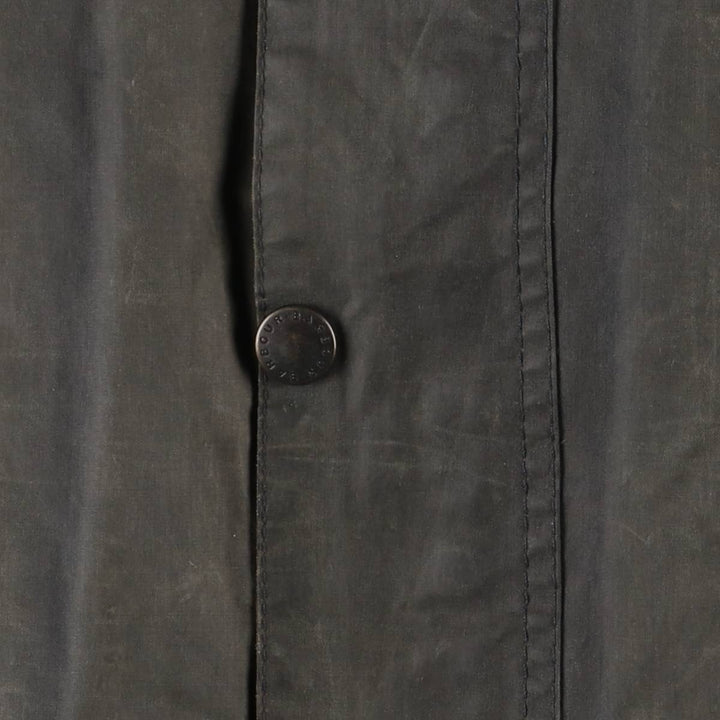 1990'S Barbour Bedale (formerly 3 Warrant) waxed cotton oiled jacket, Made in England, C42, Men's Size L cotton Khaki type Vintage Second Hand