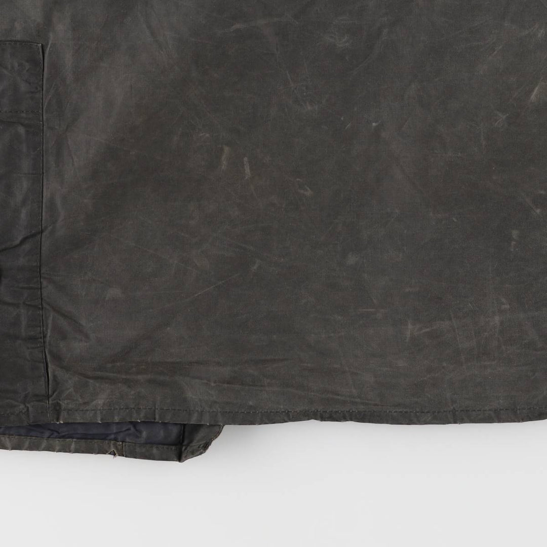 1990'S Barbour Bedale (formerly 3 Warrant) waxed cotton oiled jacket, Made in England, C42, Men's Size L cotton Khaki type Vintage Second Hand