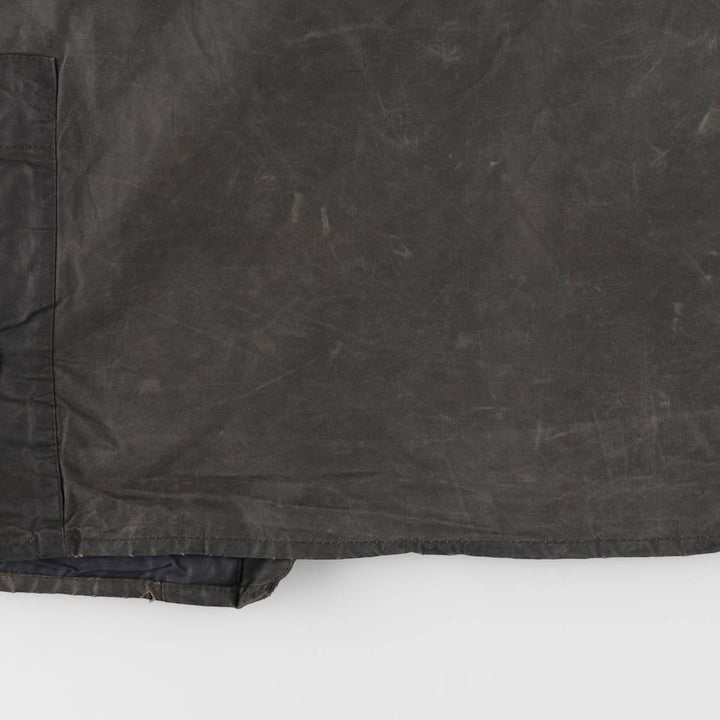 1990'S Barbour Bedale (formerly 3 Warrant) waxed cotton oiled jacket, Made in England, C42, Men's Size L cotton Khaki type Vintage Second Hand