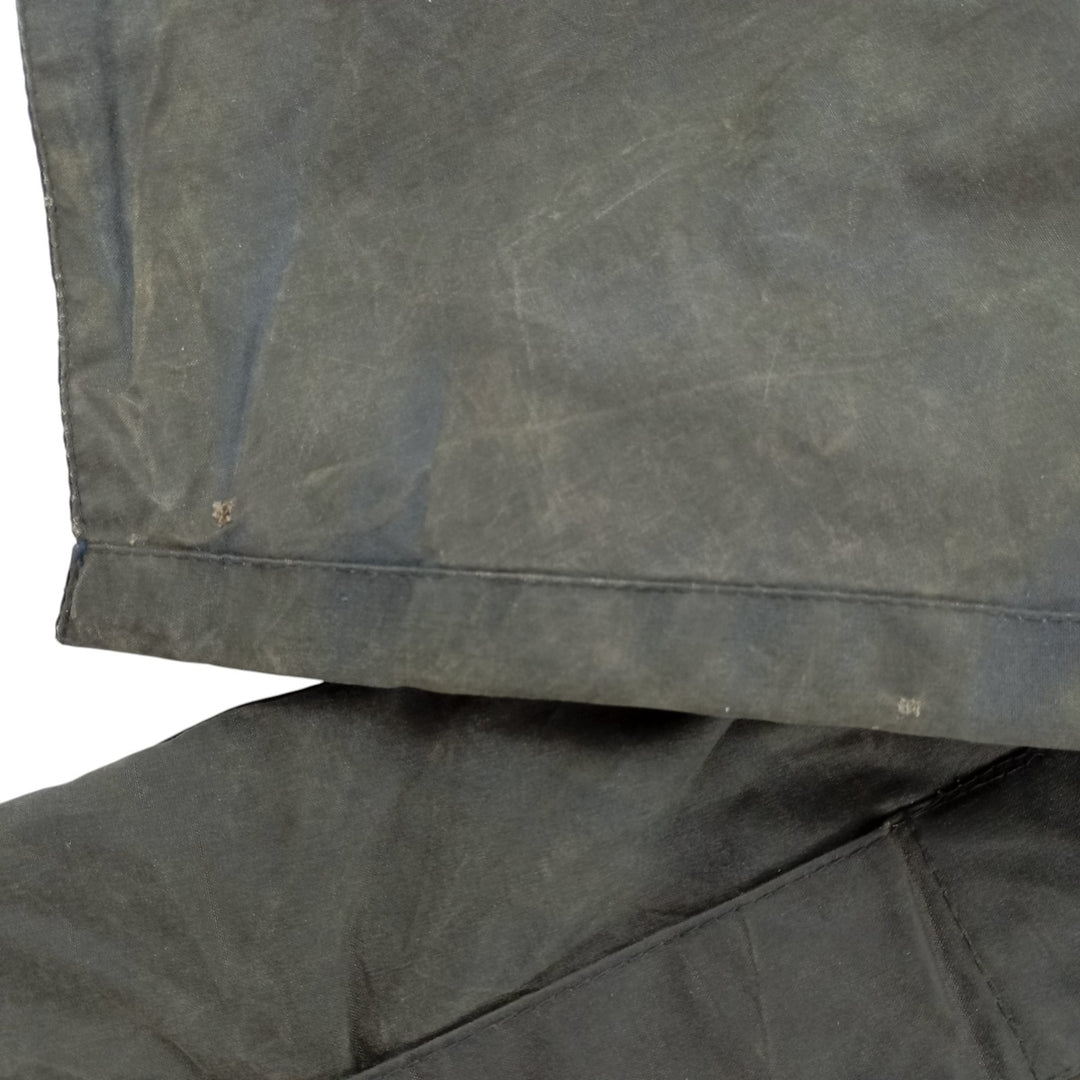 1990'S Barbour Bedale (formerly 3 Warrant) waxed cotton oiled jacket, Made in England, C42, Men's Size L cotton Khaki type Vintage Second Hand