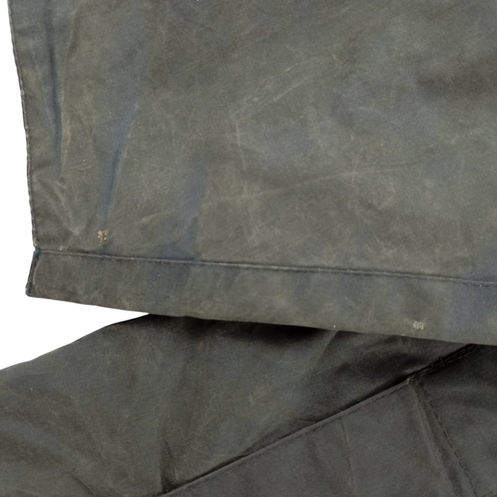 1990'S Barbour Bedale (formerly 3 Warrant) waxed cotton oiled jacket, Made in England, C42, Men's Size L cotton Khaki type Vintage Second Hand