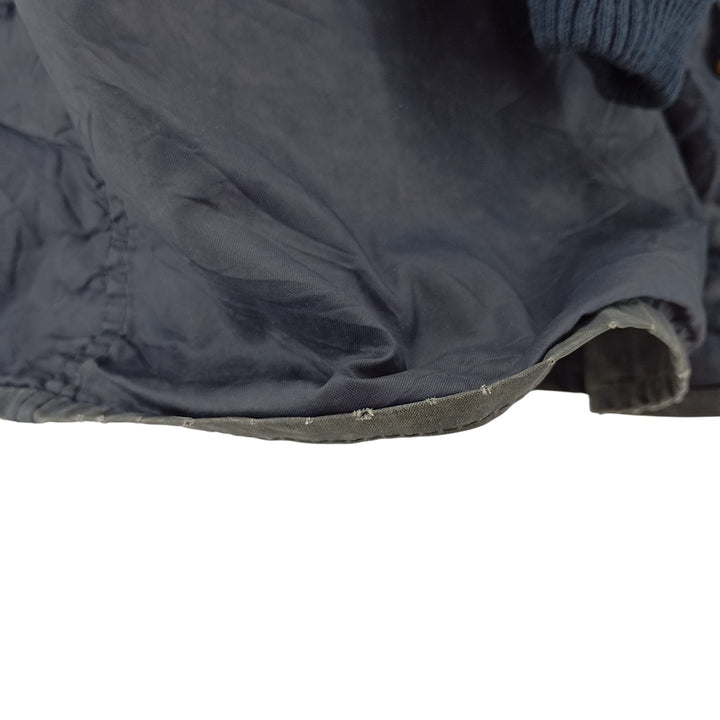 1990'S Barbour Bedale (formerly 3 Warrant) waxed cotton oiled jacket, Made in England, C42, Men's Size L cotton Khaki type Vintage Second Hand