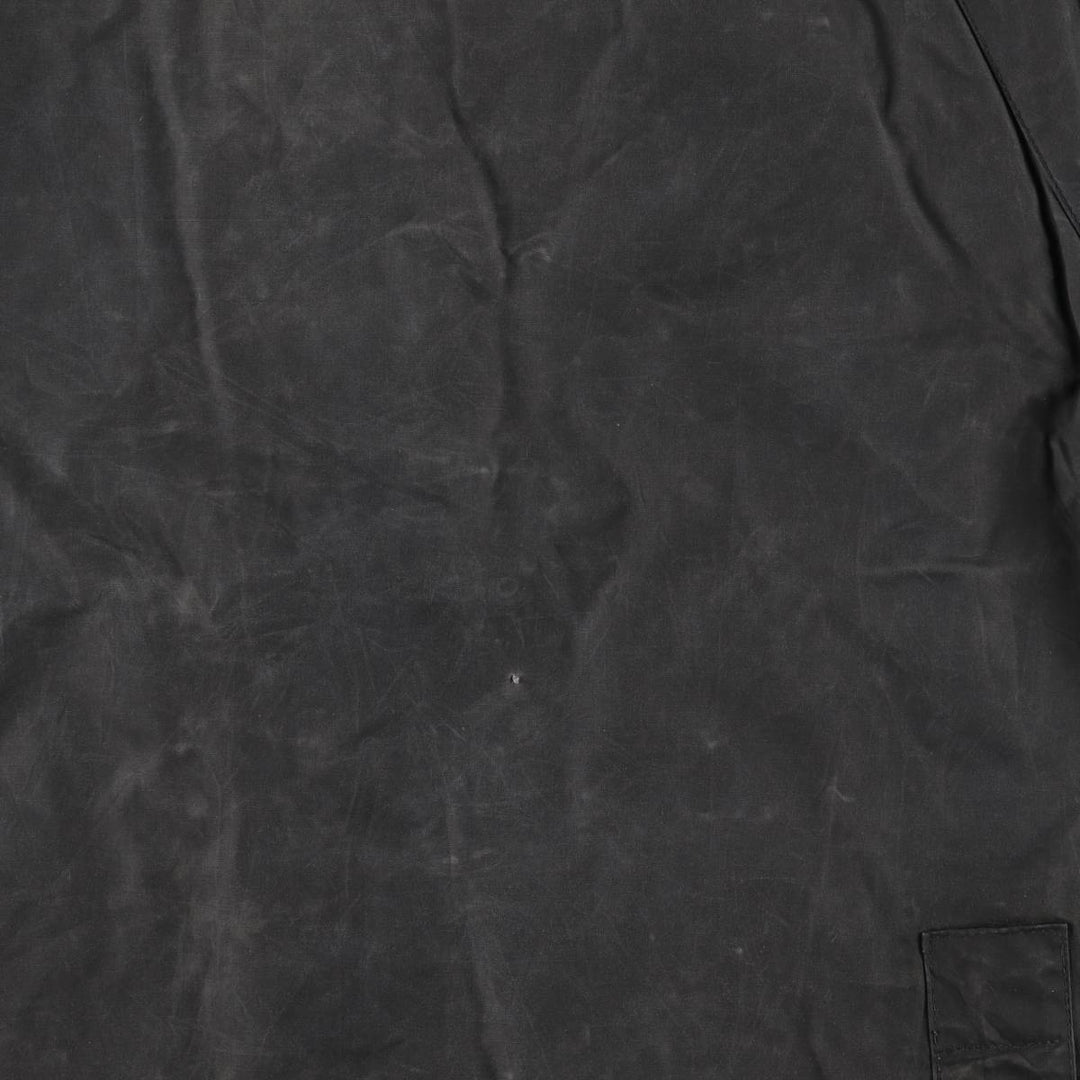 1990'S Barbour Bedale Badged 3 Warrant Waxed Cotton Oiled Jacket, Made in the UK, Size C40, Men's Medium cotton Charcoal Vintage Second Hand