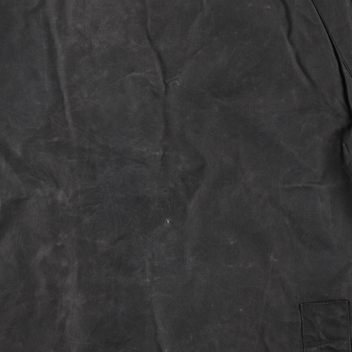 1990'S Barbour Bedale Badged 3 Warrant Waxed Cotton Oiled Jacket, Made in the UK, Size C40, Men's Medium cotton Charcoal Vintage Second Hand