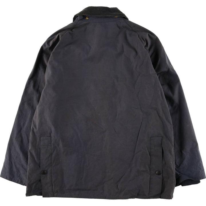 1990'S Barbour Bedale (formerly 3 Warrant) waxed cotton oiled jacket, made in England, C40, men's size M cotton navy blue type Vintage Second Hand